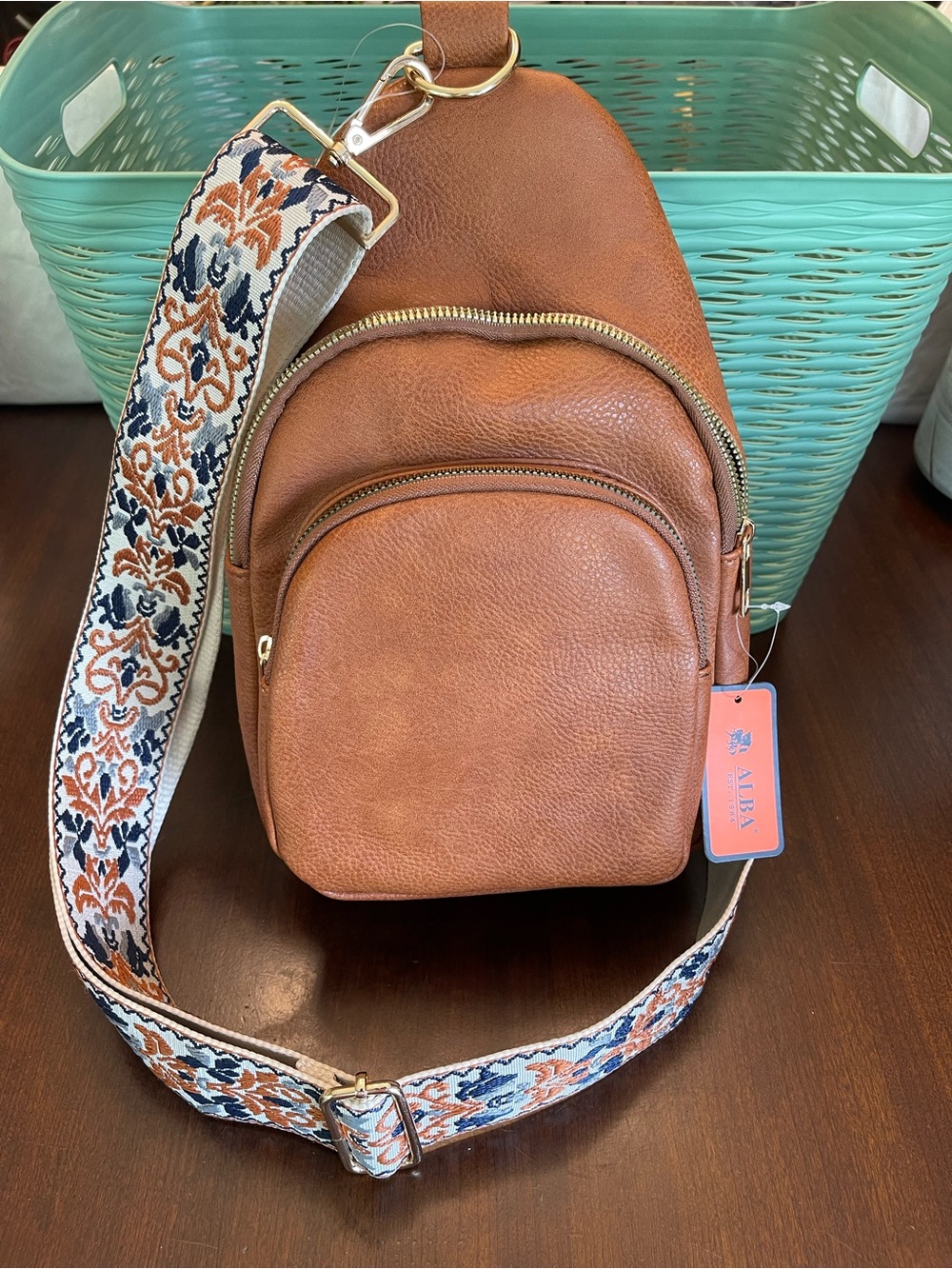 NWT Alba Est 1984 Fashion Guitar Strap Sling Bag Backpack